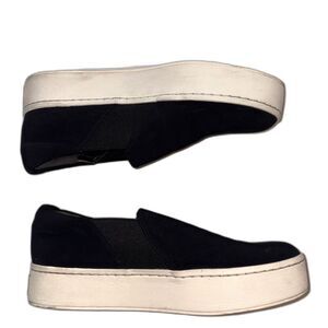 VINCE Black Slip On Sneakers 7.5